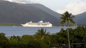 Sailing out of Trinity Inlet, Cairns for Darwin.