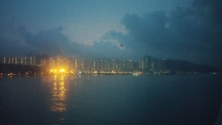 Hong Kong Harbour at daybreak